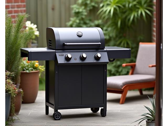 Burnhard Gasgrill Compact 2, schlankes Design, ideal für kleine Räume