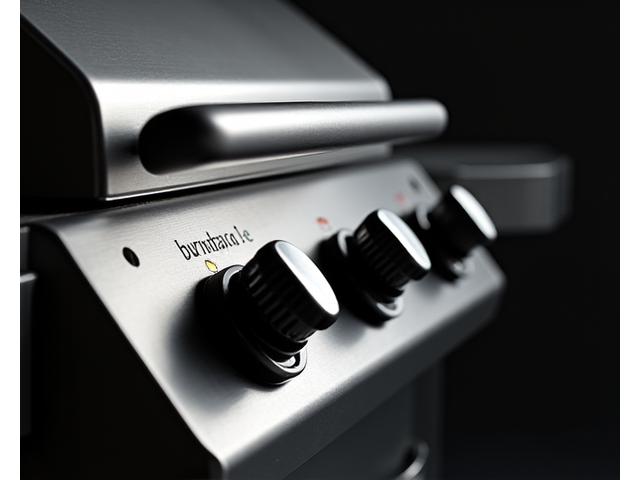 Burnhard Gasgrill Pro 4, hochwertige Materialien und 4 Brenner sichtbar